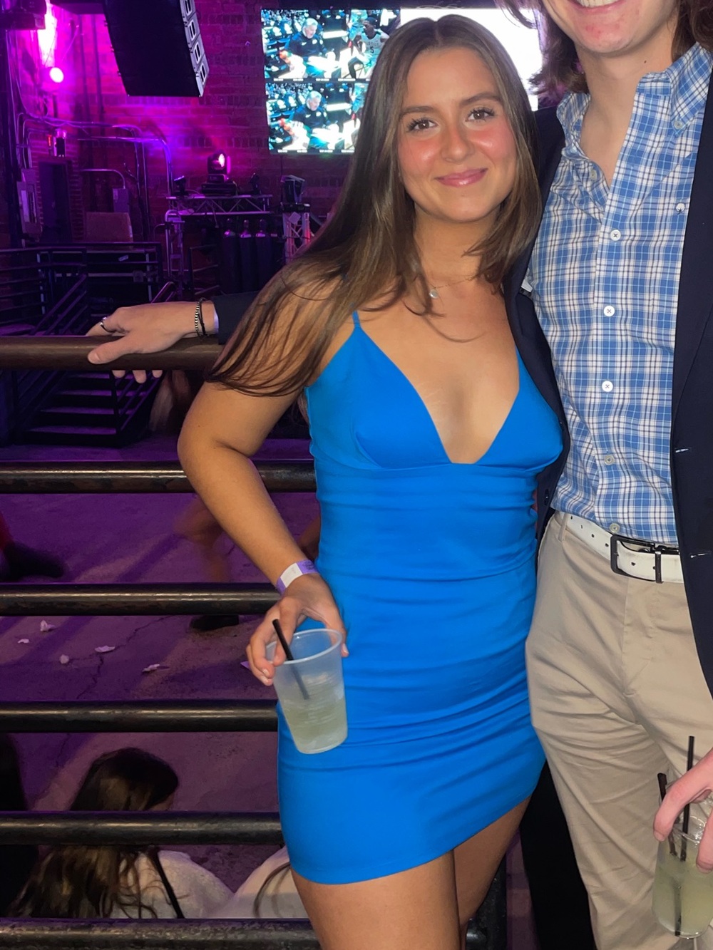 superdown Blue Mini Dress - Picture 2 of 2